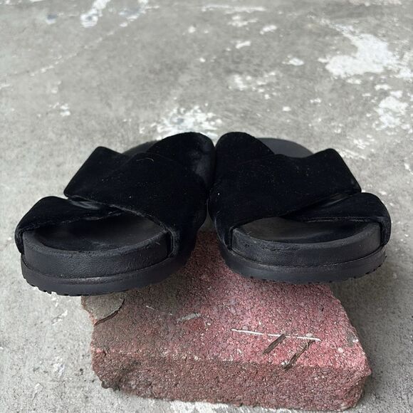 Saint Laurent velvet slides - Picture 4 of 11